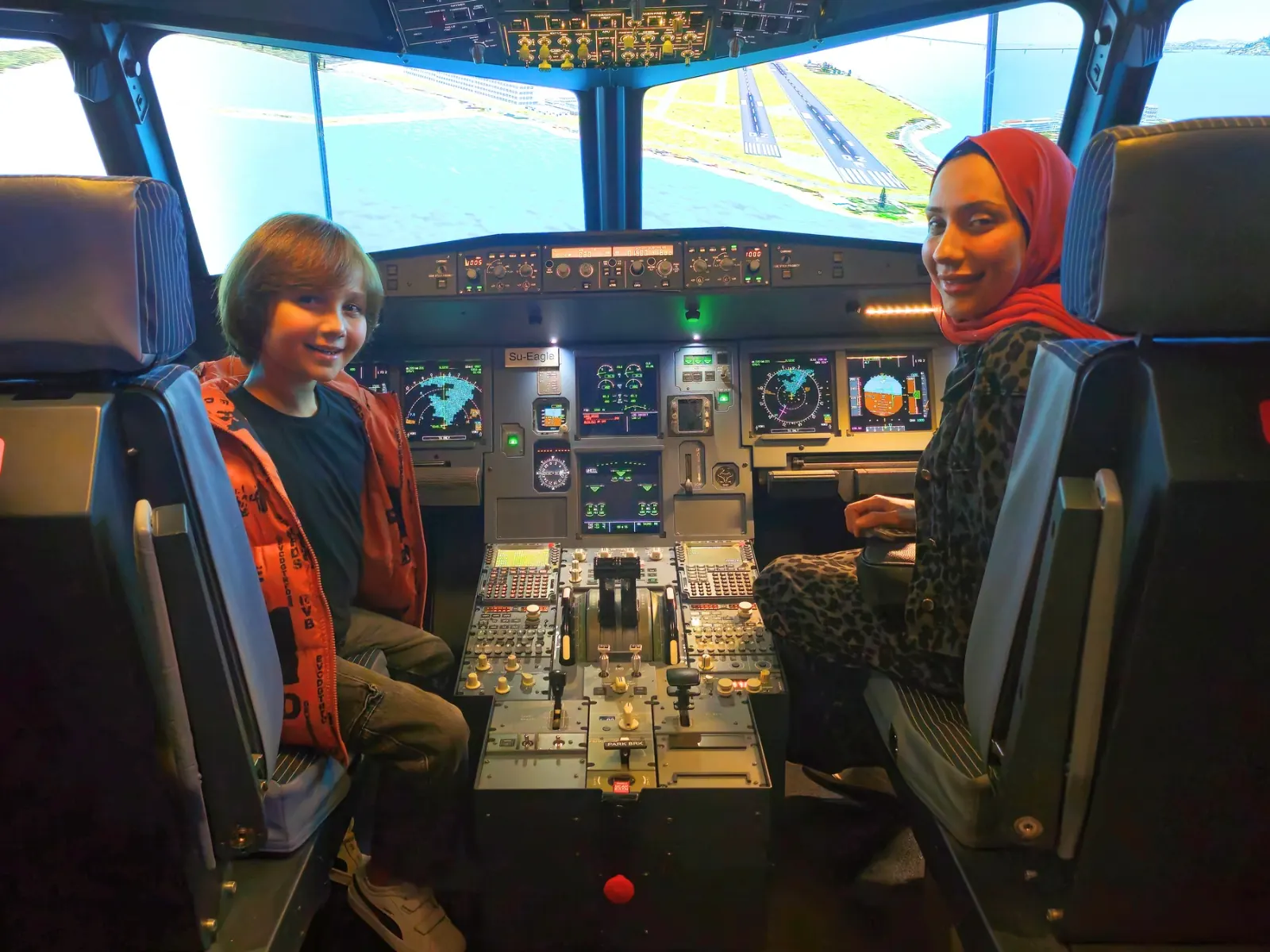 Premium kids aviation simulator experience